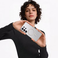 Rock Crystal Armor Series Magnetic Maciņš for Samsung Galaxy S26 Ultra melns