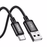 Kabelis USB-A uz USB-C Hoco 3A 3 m X91 melns