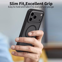 Tech-Protect MagEdge MagSafe viedtālruņa apvalks iPhone 17 Pro - matēts melns