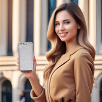 Elektro Glitter apvalks HUAWEI P10 sudraba