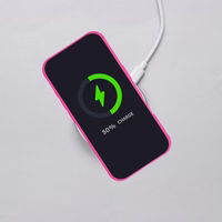 FULL MATTE MAG COVER magnētiskais viedtālruņa apvalks, saderīgs ar MagSafe, paredzēts IPHONE 16 Pro, rozā