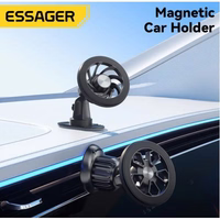Automašīnas turētājs Essager "Spiral" melns (magnētisks / gaisa reste)