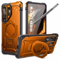 Supcase UB Grip Mag MagSafe futrālis Samsung Galaxy S26 Ultra - Oranžs un melns
