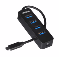 UNITEK HUB USB-C 4XUSB-A 3.1, ACTIVE, 10 WATT,H1117B