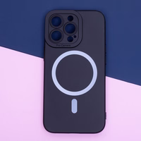 Silicon Mag maciņš for iPhone 16 Plus 6,7" melns