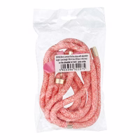 SWING (8mm) Tālruņa siksniņa, Tālruņa kulons ar regulējamu garumu / auklas garums 165cm (maks. 82.5cm cilpā) / uz pleca vai kakla - rozā-balta