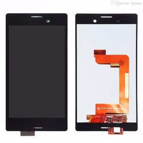 LCD Displejs Saderīgs ar Sony Xperia M4 E2303 Melns HQ
