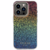 Guess IML Faceted Mirror Disco Iridescent viedtālruņa apvalks iPhone 15 Pro – daudzkrāsains