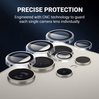 Crong Lens Ring - Tempered Glass Samsung Galaxy S24 Ultra Camera Lens (caurspīdīgs)