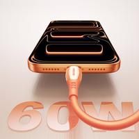 Joyroom S-A59 Vibrant Series 60W USB-C - USB-C Kabelis 1.2m - oranžs