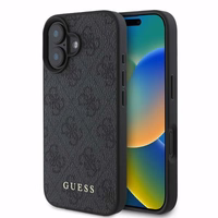 Guess 4G Classic viedtālruņa apvalks iPhone 16 - melns