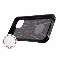 Hibrīda bruņu viedtālruņa apvalks izturīgs aizsargapvalks iPhone 12 Pro Max melns