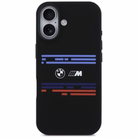 BMW M Silicon Horizontal Line MagSafe macins priekš iPhone 17 - Melns