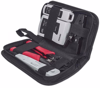 Intellinet 4-Piece Network Tool Kit, 4 Tool Network Kit Composed of LAN Tester, LSA punch down tool, Crimping Tool and Cut and Stripping tool