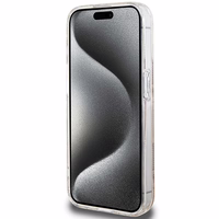 Guess IML GCube Magnētiskais apvalks iPhone 15 Pro - brūns