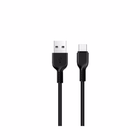 Kabelis USB A uz USB C Hoco 2,4A 2 m X20 melns