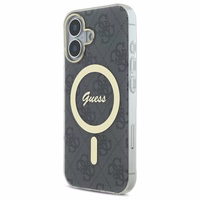 Guess IML 4G MagSafe viedtālruņa apvalks iPhone 16 - melns