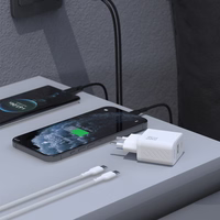 Dudao A27MaxCEU PD QC 35W USB-A USB-C Wall Lādētājs with USB-C Kabelis - Balts