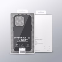 Nillkin Super Frosted Shield Pro viedtālruņa apvalks iPhone 14 Pro Max aizmugurējais apvalks zils