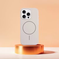 Premium glancēts magnētiskais apvalks ar kameras vadības pogu, saderīgs ar MagSafe, IPHONE 16 PRO balts