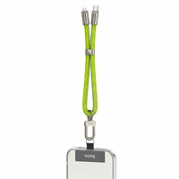 Kabelis USB-C uz Lightning Hoco PD 20W 0,22 m GH5 fluorescējoša zaļa krāsa