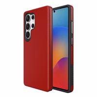 Perfekcionistu trīsstūra korpuss Samsung S918 S23 Ultra 5G sarkans