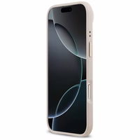 Guess Grained Strass Logo Magnētiskais viedtālruņa apvalks iPhone Air rozā