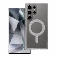 CLEAR MAG COVER viedtālruņa apvalks, saderīgs ar MagSafe, paredzēts SAMSUNG S24 Ultra, caurspīdīgs