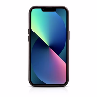 iCarer Oil Wax Premium ādas apvalks iPhone 14 Plus Magnētiskais ādas apvalks ar MagSafe Brūns (WMI14220703-BN)