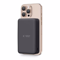 Tech-Protect PB12 LifeMag MagSafe 20000mAh Portatīvais lādētājs (m) - melns