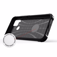 Hybrid Armor viedtālruņa apvalks Realme 10 5G / Realme 9i 5G bruņu hibrīda apvalks melns