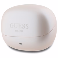 Guess Bluetooth austiņas GUTWST88MCTGP TWS + dokstacija rozā kapsula drukāts logotips