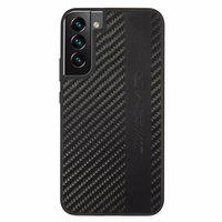 AMG Carbon Stripe&Embossed viedtālruņa apvalks Samsung Galaxy S22+ - Melns