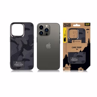 Tactical Camo Troop Maciņš for Apple iPhone 13 Pro Melns