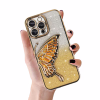Tel Protect Butterfly ūdensizturīgs viedtālruņa apvalks iPhone 15 Pro Max - zeltains