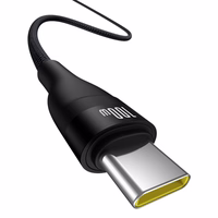 Baseus Flash 2 Lādēšanas kabelis USB uz USB-C 100W 1m Melns