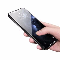 HOCO rūdīts stikls HD 5D Guardian aizsargs (komplekts 10in1) iPhone Xs / 11 Pro melns (G14)