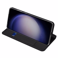 Dux Ducis Skin Pro viedtālruņa apvalks Samsung S24+ ar atloku - melns