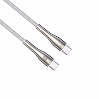 Forever Sleek kabelis USB-C - USB-C 1,0 m 60W balts