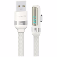 Kabelis USAMS US-SJ651 66W USB-A/USB-C 1.2m balts