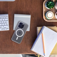 FROST MAG COVER viedtālruņa apvalks, saderīgs ar MagSafe, priekš IPHONE 14 Pro, sarmots caurspīdīgs