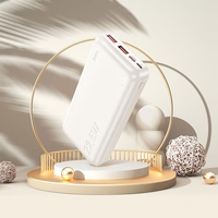 Portatīvais lādētājs (m) Hoco 20000 mAh QC PD 3A 22,5W J101A balts