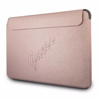 Guess Saffiano Script vāciņš 13" klēpjdatoram - rozā