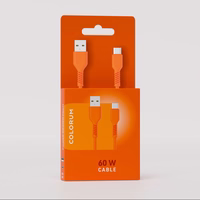 COLORUM kabelis USB-A - USB-C 1,8m 3A CK60-AC-10 xOrange