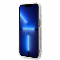 Komplekts Guess GUBPP14SHMEACSH apvalks + lādētājs iPhone 14 6.1" balts/ciets apvalks Marmors Magnētiskais