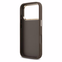 GUESS viedtālruņa apvalks IPHONE 17 Air GUHCP17M4GMGCGR (PU apvalks ar lielu 4G klasisko logotipu) zeltains melns