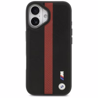 BMW M Perforated Stripe Logo Magnētiskais apvalks iPhone 17 - sarkans