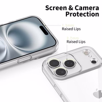 Tech-Protect FlexAir viedtālruņa apvalks iPhone 17 Pro Max - caurspīdīgs