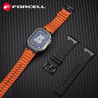 FORCELL F-DESIGN FA06 silikona siksniņa APPLE pulkstenim 42 / 44 / 45 / 49 mm zila