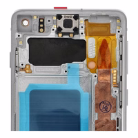 FixCell LCD ekrāns SAMSUNG S10 G973 balts ar rāmi (refub)